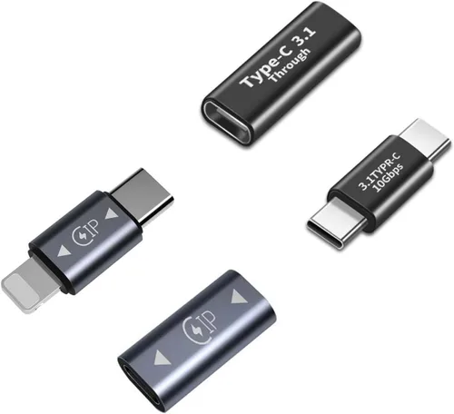 Vista 4 de Kit de adaptador USB 3.0 de 4 piezas, soporte de carga y transferencia de datos, conector de conversión extendida de alta velocidad