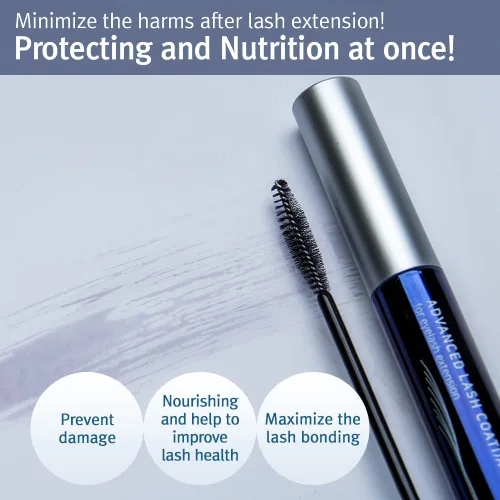 Vista 2 de Advanced Lash Coating Black/Protective - Extensiones de pestañas duraderas de 0.2 fl oz/ 0.24 fl oz (negro)