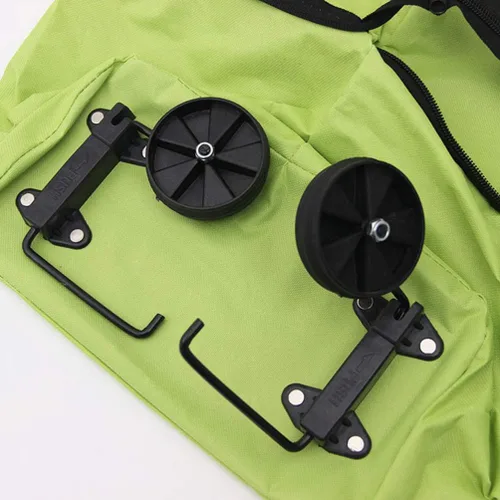 Vista 7 de Carrito de compras plegable con ruedas, carrito de comestibles plegable sobre ruedas, carrito de compras, bolsa de compras extensible con ruedas