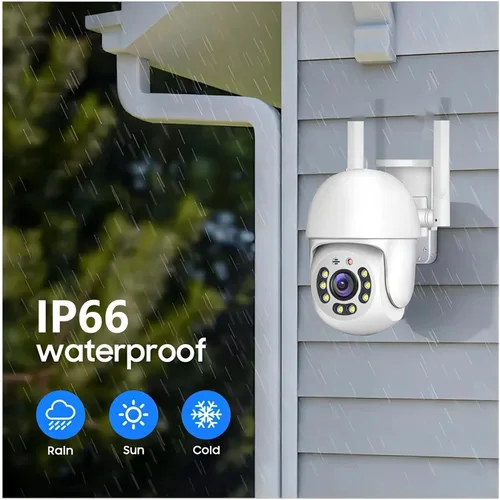Vista 6 de Cámara de seguridad domo PTZ WiFi LAN de 4MP Enchufe de la UE tipo C