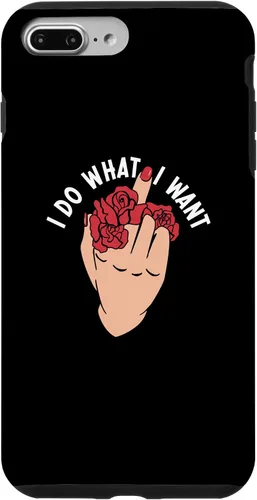 Vista 12 de I Do What I Want Middle Finger Flowers Women Case for iPhone 16