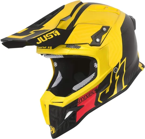 Vista 6 de Just1 Racing J12 Syncro - Casco de motocicleta de motocross todoterreno de fibra de carbono MX