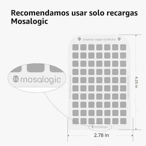 Vista 5 de Mosalogic Tarjetas de pegamento de repuesto para trampa para moscas para interiores, tarjetas adhesivas de doble cara para trampa de insectos
