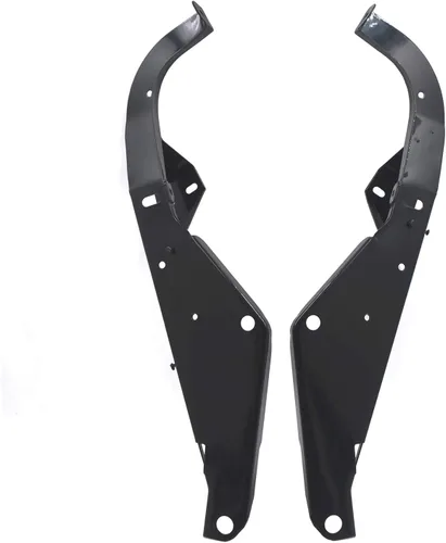 Vista 4 de Soportes de soporte de carenado delantero negro resistente para Harley Touring 93-13 [P/N: TGHD-FMS002-BK]