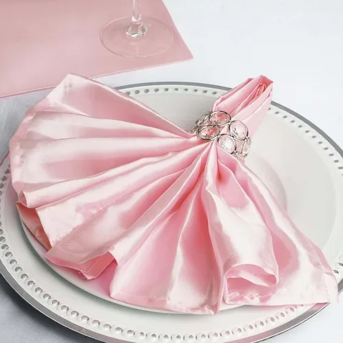 Vista 19 de Efavormart - Servilletas de lino de satén de terracota de 20 x 20 pulgadas para decoración de bodas, cumpleaños, restaurantes, fiestas, 25