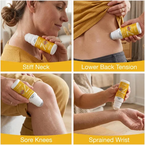 Vista 4 de Seven Minerals Arnica de magnesio Roll On Stick – Relajante muscular totalmente natural para dolores musculares, dolor de espalda y calambres