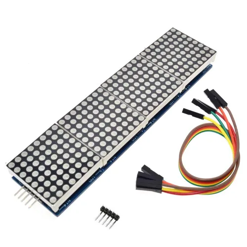 Vista 5 de DAOKI MAX7219 Dot led Matrix MCU 8x32 Control LED Display Module Drive para Arduino Raspberry Pi 4 en 1