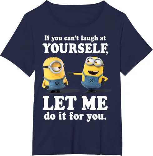 Vista 20 de Camiseta gráfica de Minions de Mi villano favorito: Ríete de ti mismo Negro