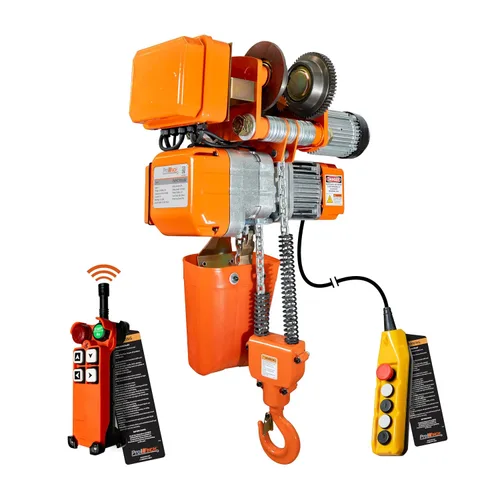 Vista 11 de Prowinch 1/2 tonelada 1100 lb polipasto de cadena eléctrico 110V Power Carro de haz