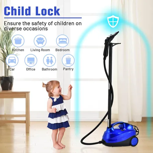 Vista 9 de ARLIME Limpiador a vapor, vaporizador doméstico resistente con 19 accesorios, tanque de 1.5 L y cable de alimentación de 13 pies, limpiador de vapor