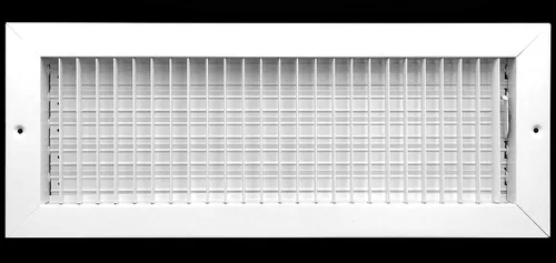Vista 3 de Difusor de suministro de aire ajustable de 18 pulgadas de ancho x 6 pulgadas de alto - cubierta de ventilación de HVAC para pared lateral o techo