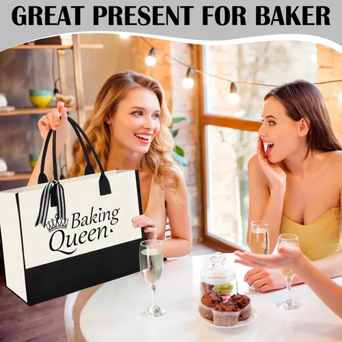 Vista 6 de Juego de 6 Piezas de Regalos de Repostería Navideña, Divertidos Regalos de Panadero para Mujeres, Regalos de Cumpleaños para Mamá, Hermana, Esposa
