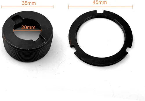 Vista 2 de L-faster Adaptador de rueda libre de repuesto de bicicleta DIY Triciclo sin dientes Conector de volante La parte entre dos hilo de rueda libre