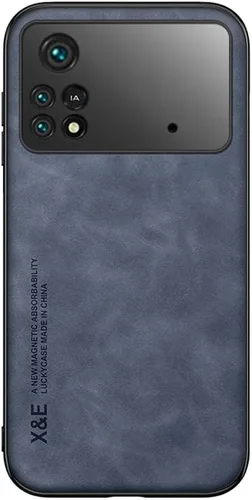 Vista 7 de Kepuch Funda Silklike para Xiaomi Poco M4 Pro 4G - Cubierta Parachoques Placa De Metal Incorporada Para Xiaomi Poco M4 Pro 4G - Negro