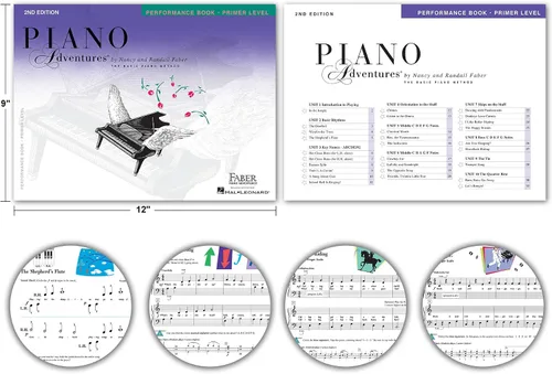 Vista 3 de Paquete de nivel inicial de Piano Adventures 2ª edición por Nancy Faber - Conjunto de libros de lecciones, teoría, rendimiento, técnica y arte
