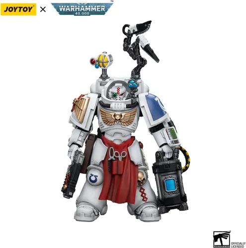 Vista 2 de YIZRIO JoyToy Warhammer 40k Ultramarines Apothecary Biologis, figura de acción a escala 1:18 Mecha Joy Toy Collection Modelo 5.35 pulgadas