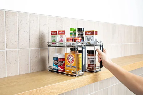 Vista 2 de Nifty Solutions Spice Caddy - Juego de dos, cromado