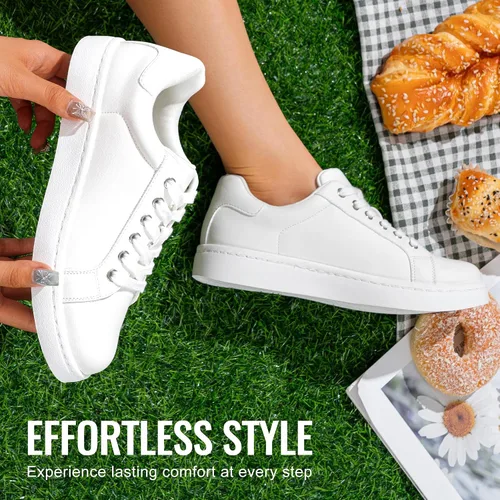 Vista 9 de Vepose Zapatillas de tenis casuales cómodas con cordones 8003 para mujer