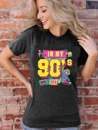 Vista 2 de Camisas de los años 80 para mujer, camiseta con estampado vintage de los años 80, ropa de fiesta casual de los años 80