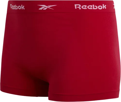 Vista 4 de Reebok Ropa interior para mujer Bragas sin costuras de cintura alta de talla grande (paquete de 4)