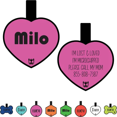 Vista 13 de Etiqueta de gato silenciosa de silicona personalizada con 5 líneas de grabado profundo personalizado duradero, etiqueta de identificación de mascota