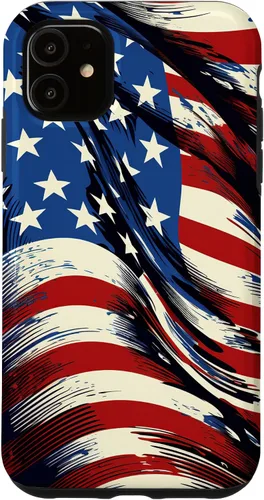 Vista 8 de iPhone 16 Cool USA Flag - Estados Unidos de América - Funda de diseño patriótico