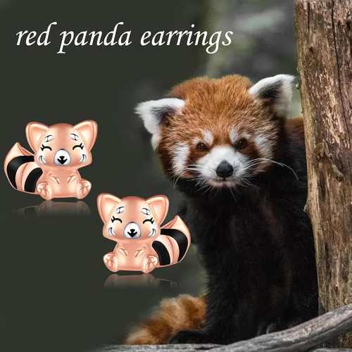 Vista 6 de YAFEINI Aretes de plata de ley 925 con diseño de animales, joyería para regalar a las mujeres