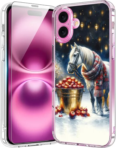 Vista 64 de bicol - Funda protectora a prueba de golpes para iPhone 15 Plus, funda delgada de acrílico transparente y diseños modernos para niña y mujer, 6.7