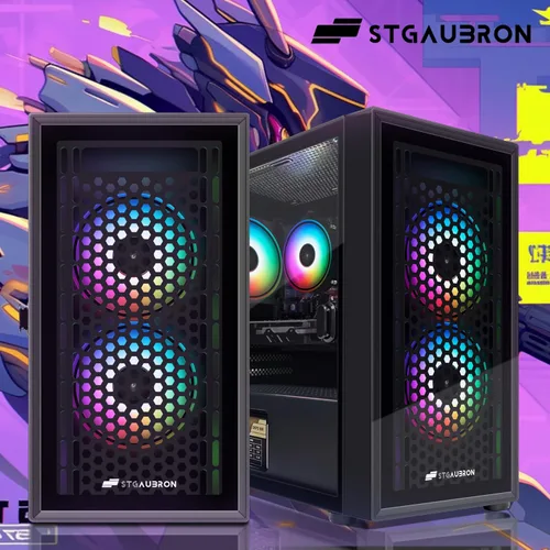 Vista 6 de STGAubron Computadora de escritorio para videojuegos, Radeon RX 560 4G GDDR5, Intel Core i5 3.2G hasta 3.6G, 16G RAM, 512G SSD, WiFi 600M, BT 5.0