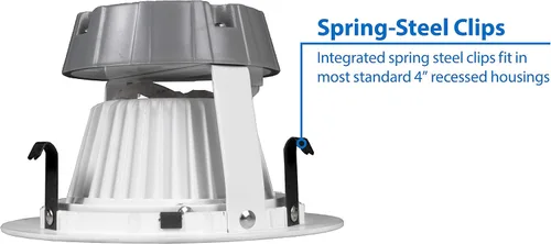 Vista 5 de NICOR Lighting DCG Series - Lámpara empotrable LED de 4 pulgadas, 4000 K (DCG421204KWH)