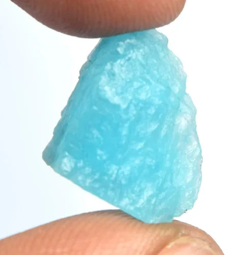 Vista 3 de GEMHUB Aguamarina azul cielo crudo natural de grado A de 7.95 quilates de cristal curativo piedra de aguamarina áspera para cabbing, Gema, Brasil