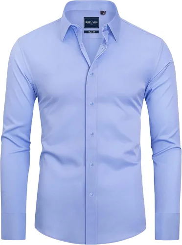 Vista 25 de Alimens & Gentle Camisas de vestir con escudo antimanchas para hombre vino borgoña