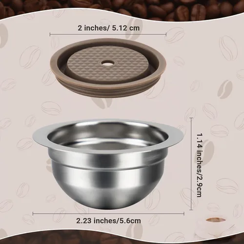 Vista 2 de Cápsulas reutilizables compatibles con Nespresso Vertuo Plus/Next/POP