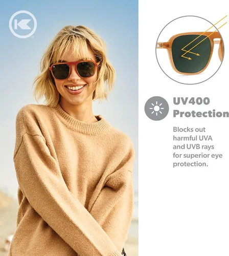 Vista 3 de Knockaround Pacific Palisades - Gafas de sol polarizadas para hombres y mujeres, protección completa UV400