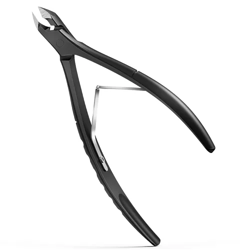 Vista 10 de FERYES - Corta cutículas con empujador, profesional 2 en 1, corta cutículas de 6 mm de mandíbula completa, herramienta de quitacutículas de acero