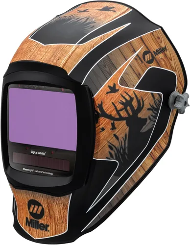 Vista 11 de Miller Digital Infinity™, ClearLight 4X - Auto Darkening Welding Helmet for Men with Light State and 4 Arc Sensors - Lightweight Welding Hood