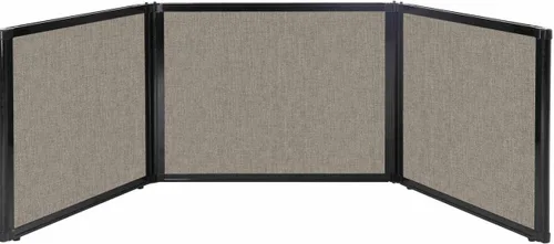 Vista 18 de Versare Pantalla plegable de mesa Partición de 3 paneles Divisor de espacio de trabajo portátil ligero Negro 78 x 24 pulgadas