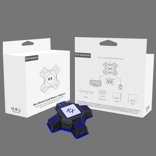 Vista 8 de Convertidor de voltaje-Adaptador de enchufe de viaje, para interruptor/PS4/PS3 Cargadores KX USB controlador de juego convertidor teclado ratón