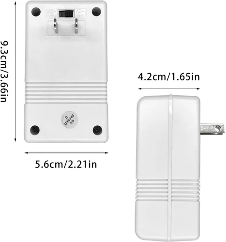 Vista 3 de Convertidor de corriente convertidor de voltaje de 50 W, adaptador de viaje AC110V/120V a 220V/240V convertidor de voltaje elevador y descendente