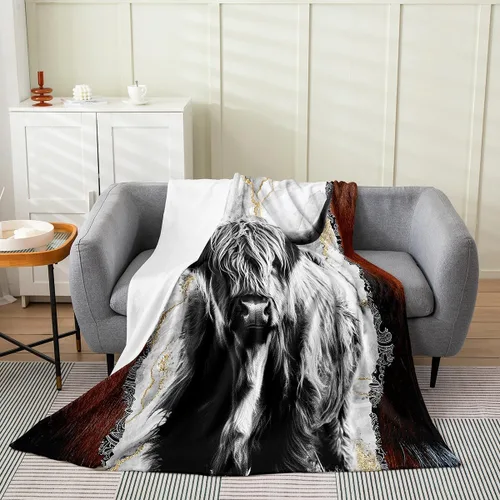 Vista 16 de Erosebridal Manta de pingüino de 40 x 50 pulgadas para niños y niñas, manta de franela gris blanca y negra con diseño de animales antárticos