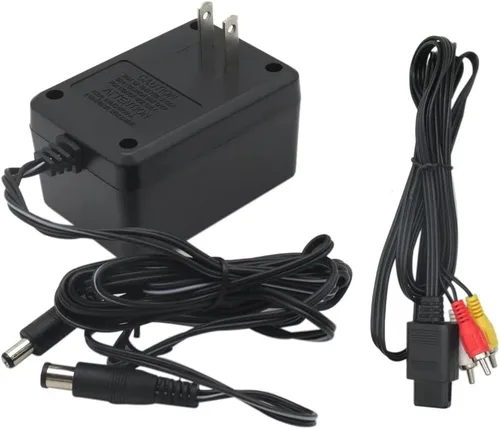 Vista 3 de Cable adaptador de corriente AC Premium con cable AV para sistemas Super Nintendo SNES