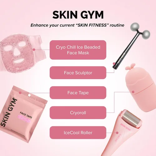 Vista 6 de Skin Gym Juego de Ventosas Faciales, Herramienta de Ventosas Faciales de Vidrio para Terapia de Masaje, Escultura y Tonificación de Mentón, Línea