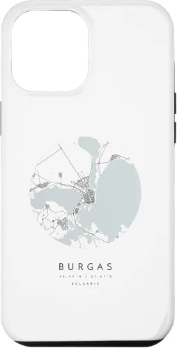 Vista 26 de Burgas Bulgaria Coordinates map - Carcasa para iPhone 16