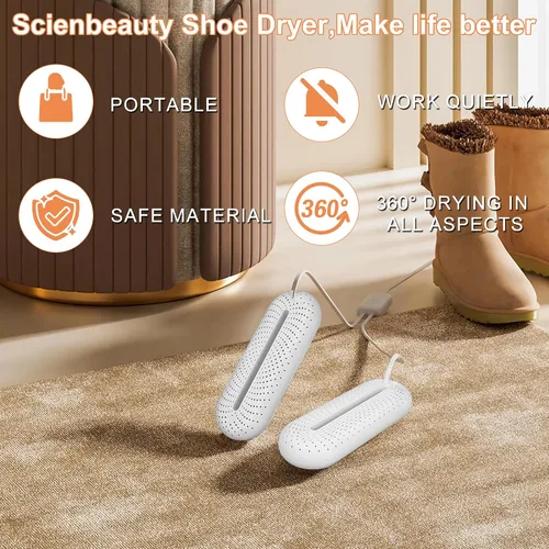 Vista 3 de Scienbeauty Electric Shoe Dryers, Portable Boots Dryer Machine with 369 Hours Timer, Drying for Footwear, Socks, Ski Boots