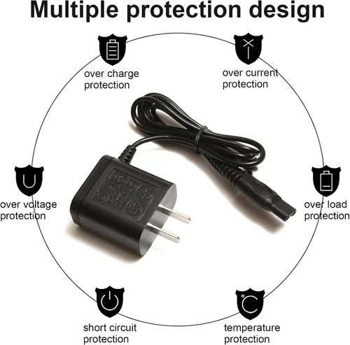 Vista 7 de LinMei Cable de alimentación adaptador de 15 V compatible con Philips Norelco HQ8505 7000 5000 3000 Series 3500 MG3750 MG5750 MG7750 S1560
