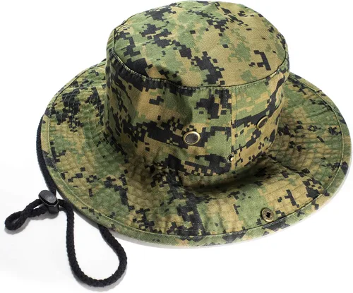 Vista 6 de Unisex 100% algodón Camo Bucket Hat Pesca Caza Camping Safari Boonie Sun Summer camuflado (City Camo)