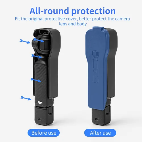 Vista 3 de Pocket 3 Funda protectora rígida para DJI Osmo Pocket 3 Accesorios con 3 ranuras de almacenamiento CPL/ND filtro