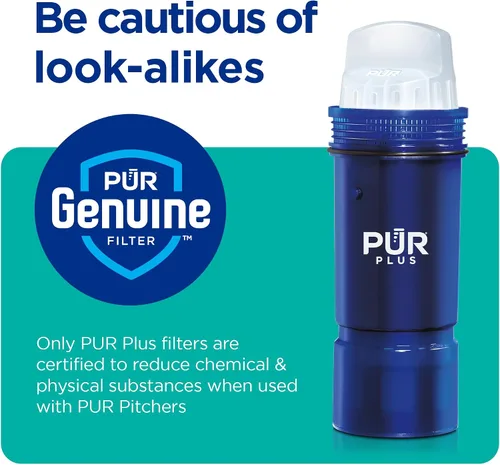 Vista 9 de PUR Plus Filtro de repuesto para jarra y dispensador de agua que reduce el plomo, 1 unidad, Certificado NSF y WQA – Compatible con todas las jarras