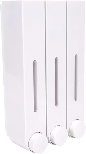 Vista 4 de 3-Pack Wall Mount Shower Soap Dispenser for Hotel Bathroom