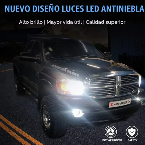 Vista 9 de Z-OFFROAD Conjunto de luz antiniebla LED aprobada por DOT compatible con Dodge Ram 1500 2002 2003 2004 2005 2006 2007 2008 Dodge Ram 2500/3500